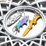 Load image into Gallery viewer, Mini Folding EDC Knife Keychain – Utility Pocket Fish Knife