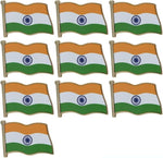 Load image into Gallery viewer, India Flag Enamel Pin For Patriotic & Ceremonial Souvenir