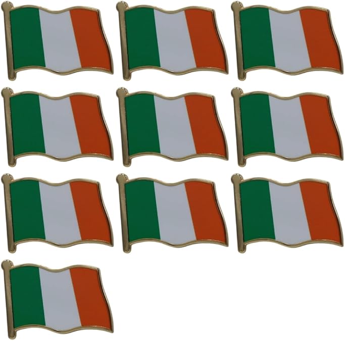 Ireland Flag Enamel Pin For Patriotic & Ceremonial Souvenir