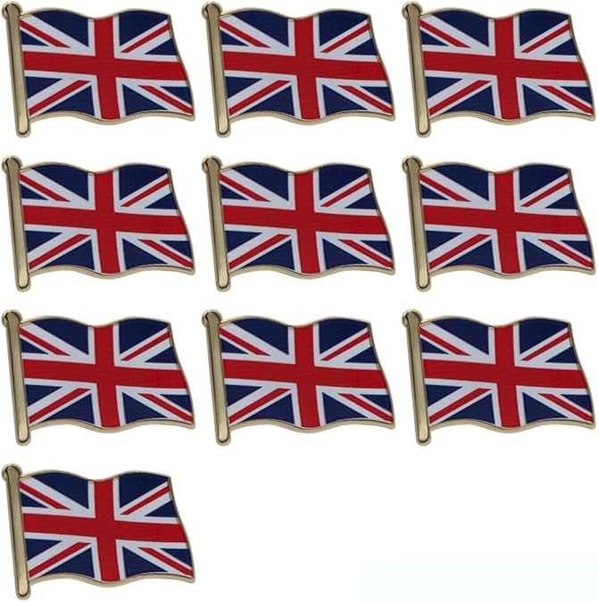 United Kingdom Flag Enamel Pin For Patriotic & Ceremonial Souvenir
