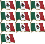 Load image into Gallery viewer, Mexico Flag Enamel Pin For Patriotic & Ceremonial Souvenir
