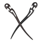 Load image into Gallery viewer, Natural Sandalwood Chopstick - Wood  Hair Stick (Barb)