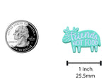 Load image into Gallery viewer, Friends Not Food Vegan Vegetarian Pride Pin