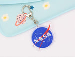 Load image into Gallery viewer, NASA Logo Keychain - Astronaut / Outer Space Acrylic Keychain