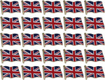 Load image into Gallery viewer, United Kingdom Flag Enamel Pin For Patriotic & Ceremonial Souvenir
