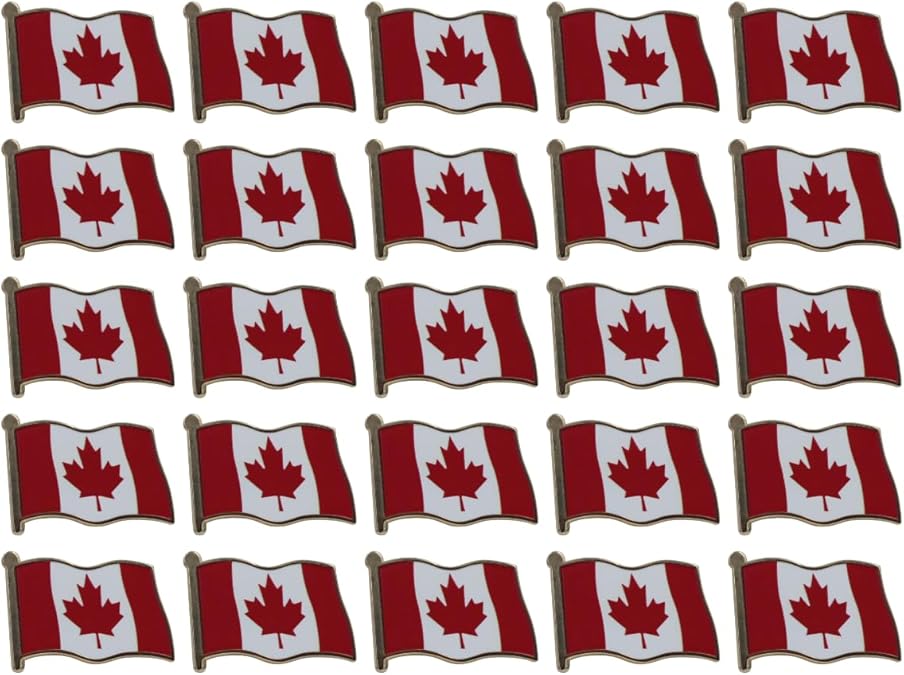 Canada Flag Enamel Pin For Patriotic & Ceremonial Souvenir