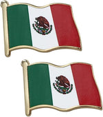 Load image into Gallery viewer, Mexico Flag Enamel Pin For Patriotic & Ceremonial Souvenir