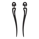 Load image into Gallery viewer, Natural Sandalwood Chopstick - Wood  Hair Stick (Barb)