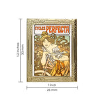 Load image into Gallery viewer, Cycles Perfecta By Alphonse Mucha Art Frame Pin - Museum Souvenir Fine Art Lapel Pin