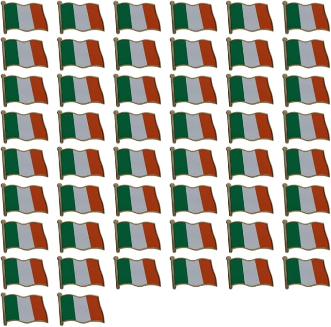 Ireland Flag Enamel Pin For Patriotic & Ceremonial Souvenir