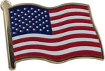 Load image into Gallery viewer, American Flag Enamel Pin For Patriotic & Ceremonial Souvenir