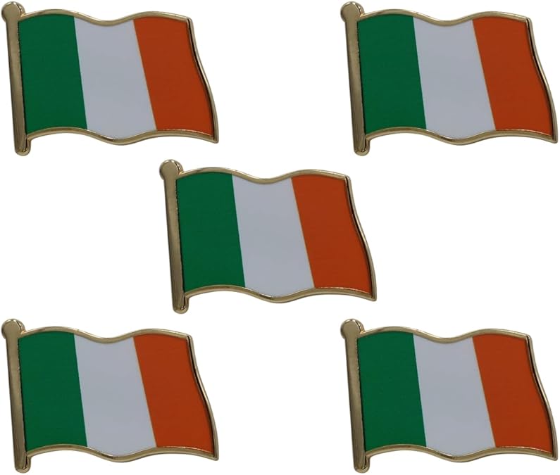 Ireland Flag Enamel Pin For Patriotic & Ceremonial Souvenir