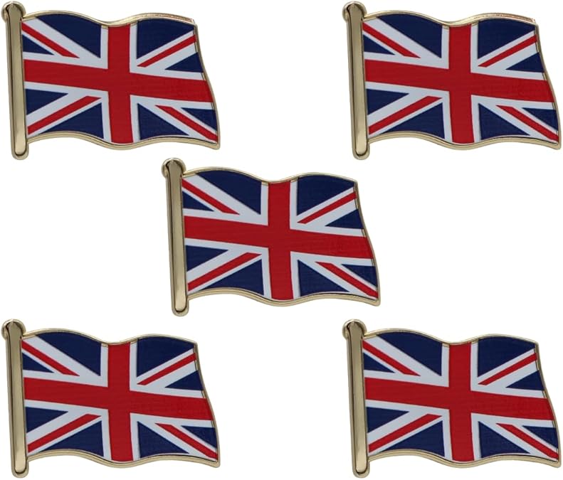 United Kingdom Flag Enamel Pin For Patriotic & Ceremonial Souvenir