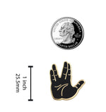 Load image into Gallery viewer, Live Long & Prosper Emoji – Star Trek Enamel Pin