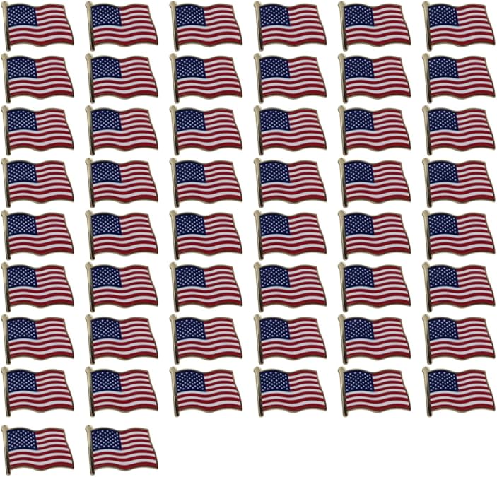 American Flag Enamel Pin For Patriotic & Ceremonial Souvenir