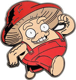 Load image into Gallery viewer, Mushroom Guy Enamel Pin - Funny, Trippy Shroom Dude Pin