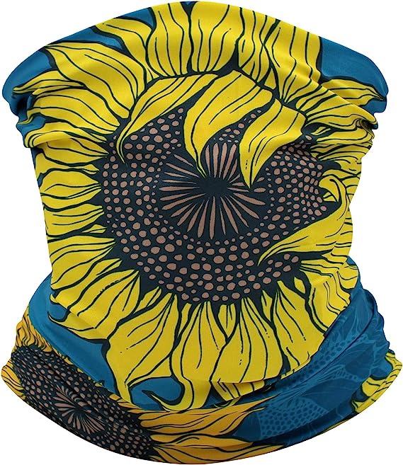 Cooling Neck Scarf Headband & Face Mask - Sunflower