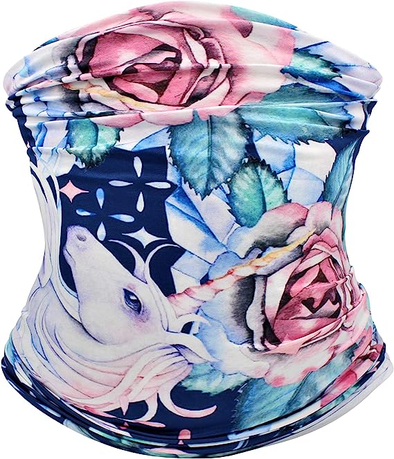 Cooling Neck Scarf Headband & Face Mask - Rose