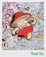 Load image into Gallery viewer, Mushroom Guy Enamel Pin - Funny, Trippy Shroom Dude Pin