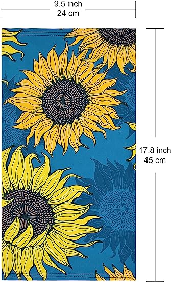 Cooling Neck Scarf Headband & Face Mask - Sunflower