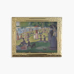 Load image into Gallery viewer, Art Frame Enamel Lapel Paint Pin - A Sunday Afternoon on the Island of La Grande Jatte
