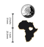 Load image into Gallery viewer, Heart of Africa Pin – Black Lives Matter - Black Panther Enamel Pin