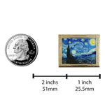 Load image into Gallery viewer, Art Frame Enamel Lapel Paint Pin - Starry Night By Vincent van Gogh

