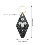 Load image into Gallery viewer, Astrological Sign- Star Sign / Astrology Sign hotel Keychain
