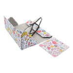 Load image into Gallery viewer, Back to School Print Glasses Case - Vegan Leather Magic Folding Hardcase