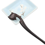 Load image into Gallery viewer, REAL SIC Natural Sandalwood Hair Sticks for Women - Sustainable Retro Boho Fashion Chopsticks (Fox)