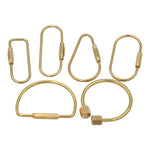 Load image into Gallery viewer, Brass Keyring -Key Fob/Keychain With Screw Closure
