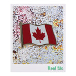 Load image into Gallery viewer, Canada Flag Enamel Pin For Patriotic & Ceremonial Souvenir
