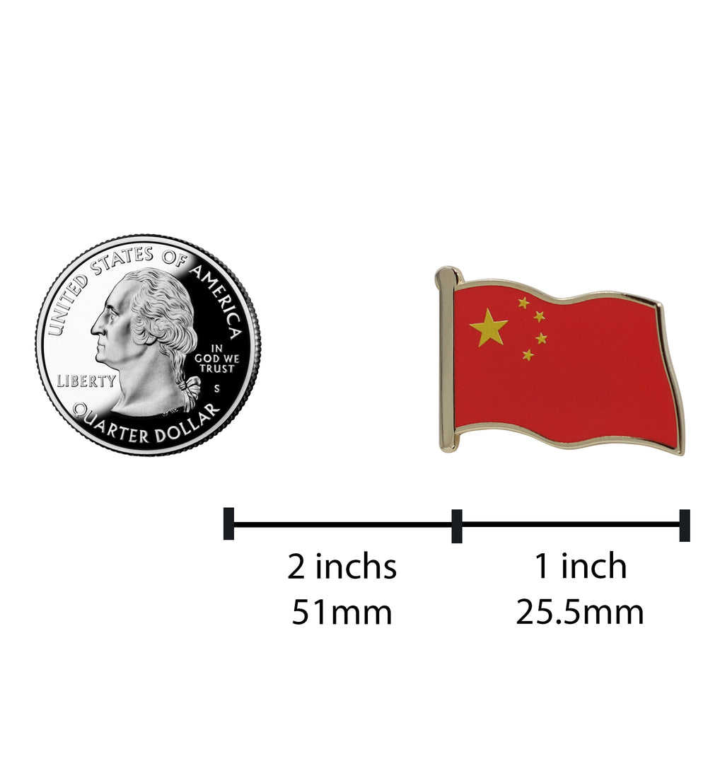 China Flag Enamel Pin For Patriotic & Ceremonial Souvenir