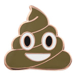 Load image into Gallery viewer, Poop Emoji Pin Series - Poop Enamel Pin Series in 5 Different Colors