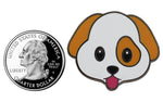 Load image into Gallery viewer, Cute Puppy Emoji – Enamel Dog Pin for your Life