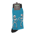 Load image into Gallery viewer, Skeletons (Blue) Socks - Comfy Cotton for Men & Women