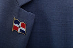 Load image into Gallery viewer, Dominican Republic Flag Enamel Pin For Patriotic & Ceremonial Souvenir