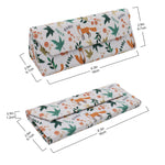 Load image into Gallery viewer, Fox Print Glasses Case - Vegan Leather Magic Folding Hardcase