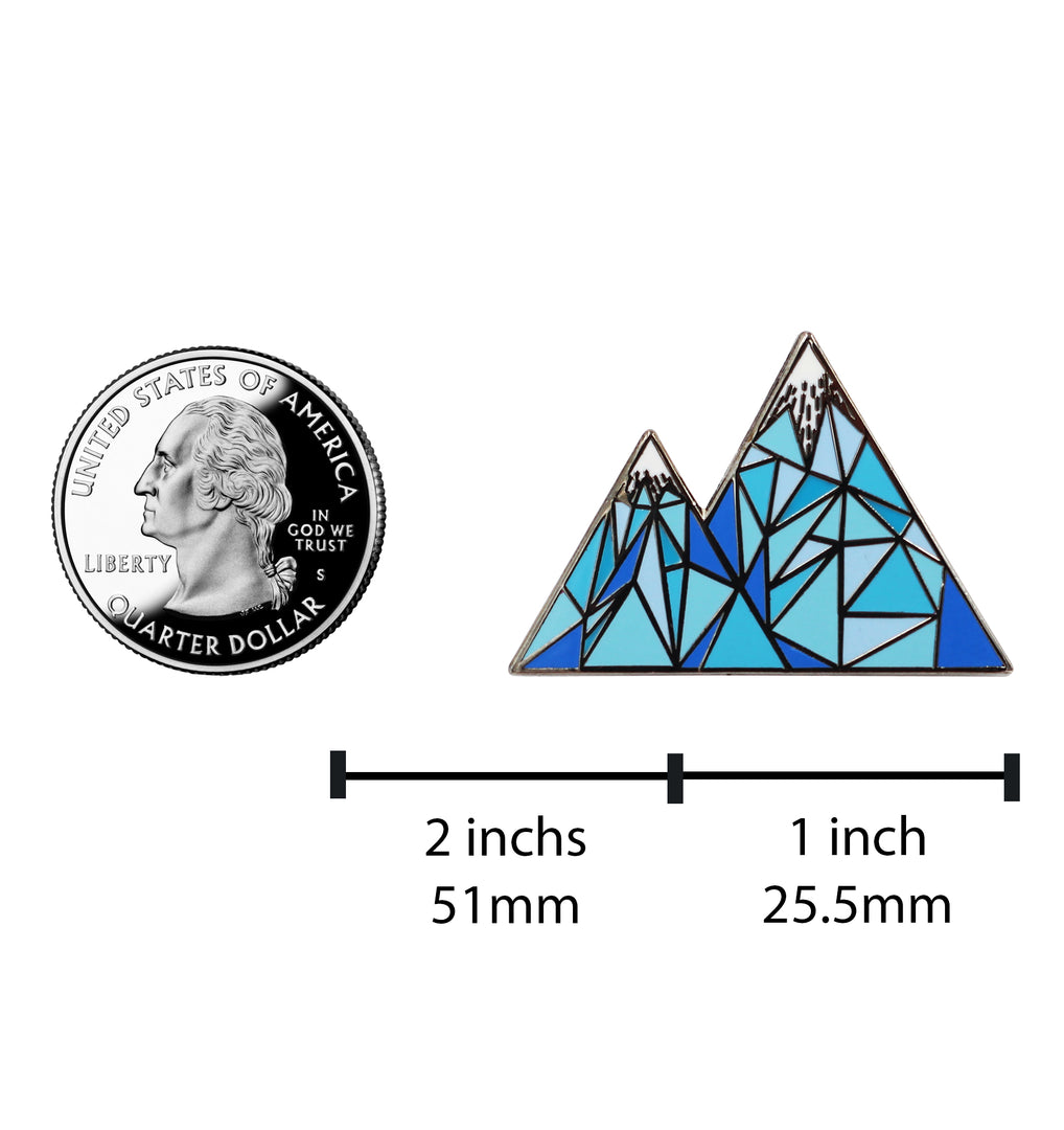 Geometric Mountain – Colorado / Mountain Life Enamel Pin