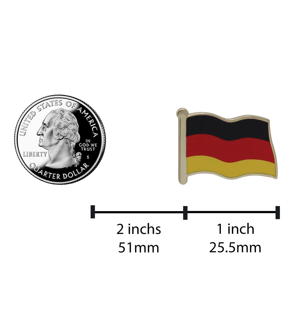 Germany Flag Enamel Pin For Patriotic & Ceremonial Souvenir
