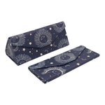 Load image into Gallery viewer, Sun, Moon & Stars Print Glasses Case - Vegan Leather Magic Folding Hardcase