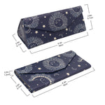 Load image into Gallery viewer, Sun, Moon & Stars Print Glasses Case - Vegan Leather Magic Folding Hardcase