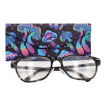 Load image into Gallery viewer, Mushroom Print Glasses Case - Vegan Leather Magic Folding Hardcase