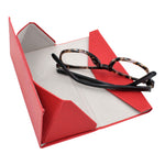 Load image into Gallery viewer, Rose Solid Color Glasses Case - Vegan Leather Magic Folding Hardcase