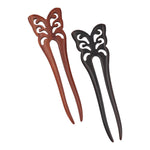 Load image into Gallery viewer, Natural Sandalwood Hair Fork for Women - (Butterfly)