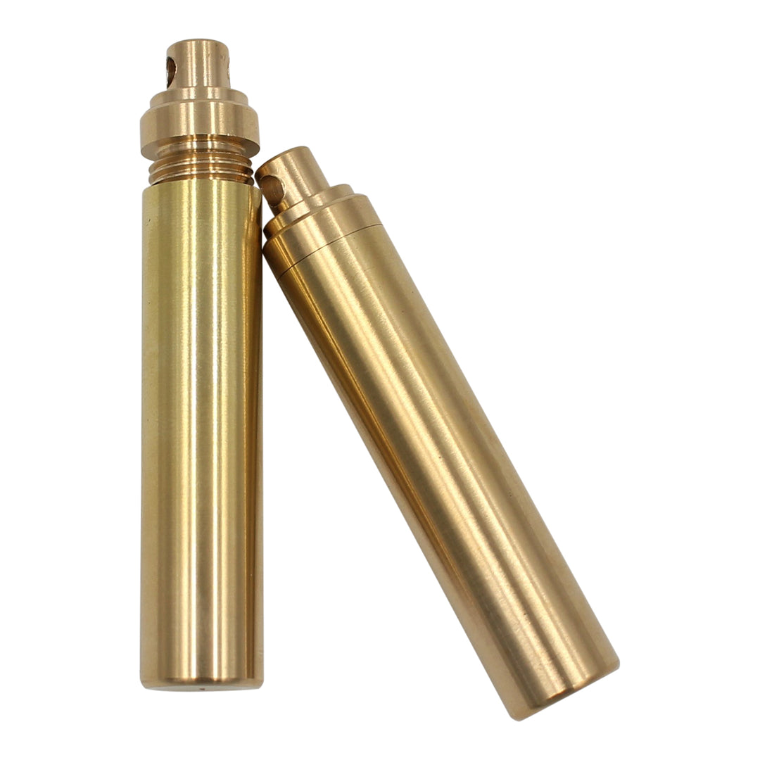 Mini Pill Fob Portable Keyring Waterproof Brass Pill Bottle