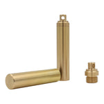Load image into Gallery viewer,  Mini Pill Fob Portable Keyring Waterproof Brass Pill Bottle