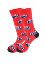 Load image into Gallery viewer, Boombox Speaker Socks - Comfy Music Cotton Socks for Men & Women