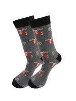 Load image into Gallery viewer, Reindeer Christmas Holiday Socks - Comfy Cotton for Men & Women