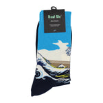 Load image into Gallery viewer, The Great Wave off Kanagawa by Hokusai Socks - Comfy Cotton for Men & Women